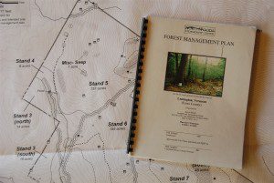 Management plan and map prepared for a landowner, ready for Current Use and NRCS cost-share enrollment