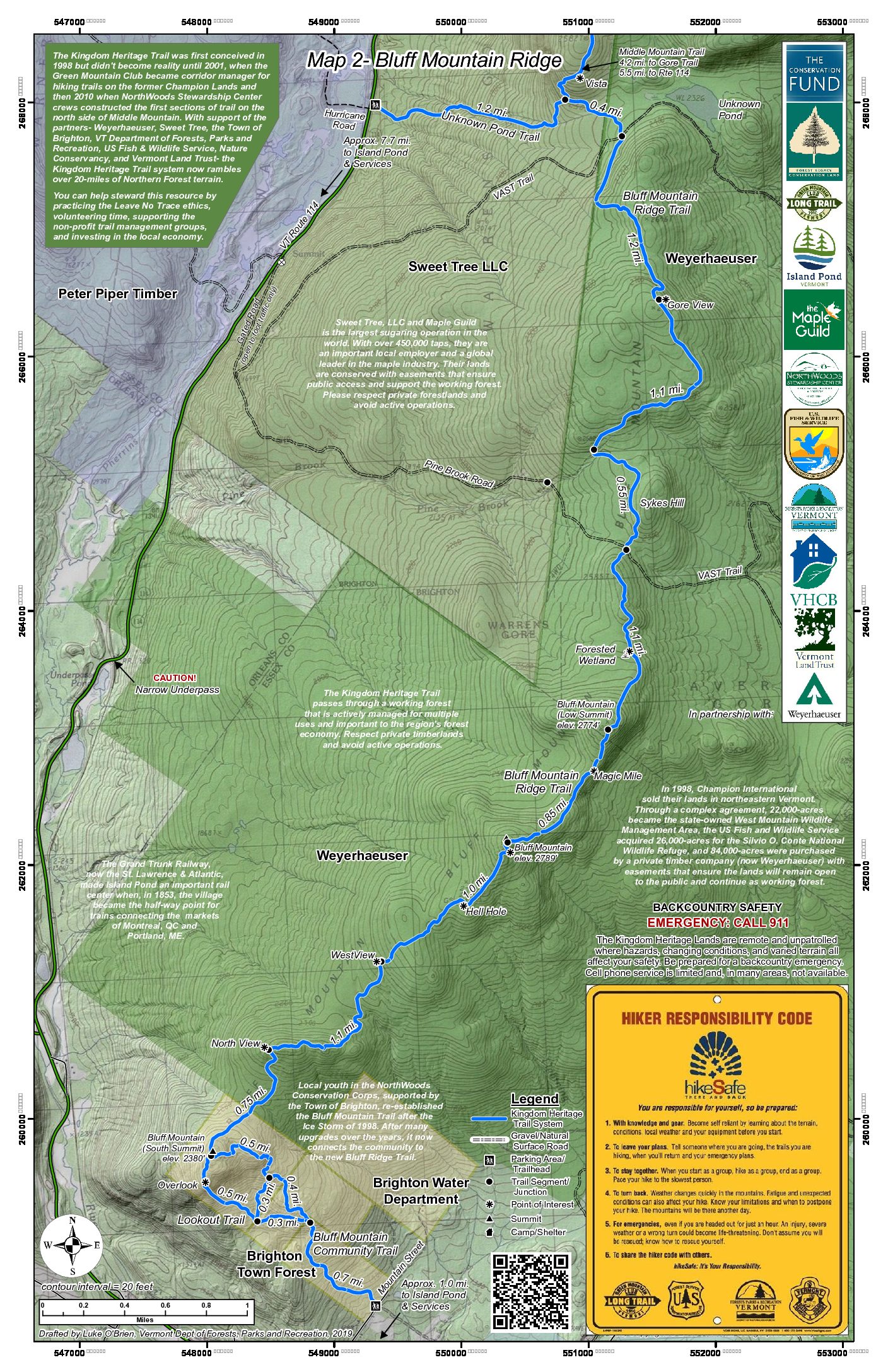 Map of the KHT